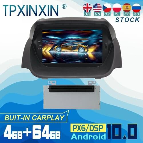 For Ford Fiesta 2013-2016 Android 10 Carplay Radio Player Car GPS Navigation Head Unit Car Stereo CD DVD WIFI DSP BT