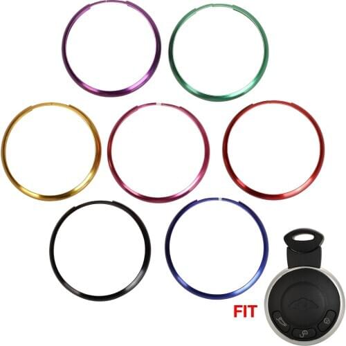Jingyuqin Colorful Circle Keys Ringsg For Bmw Mini Cooper Key Ring For Car Key Case Shell Fob