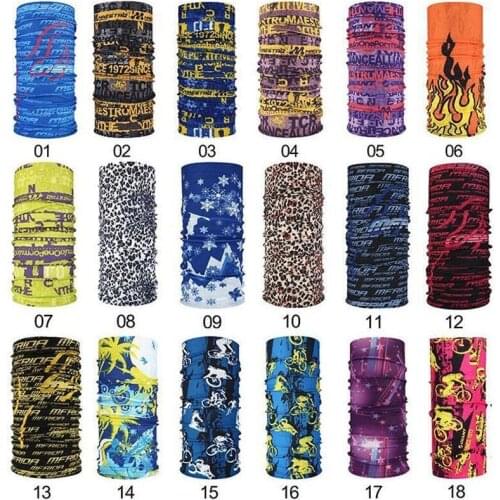 DHL 200Styles 24*48cm Outdoor Seamless Magic Scarf Variety Warm Halloween Cosplay Bicycle Cs Ski Headwear Half Face #2021122