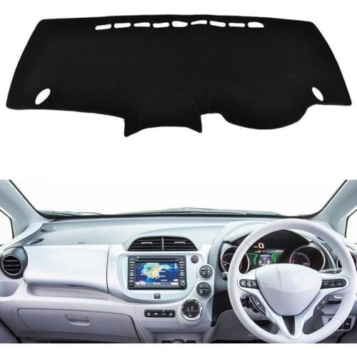 For Honda Fit Jazz 2009 -2013 Dashboard Cover Mat Pad Dashmat Sun Shade Instrument Protective Carpet Car Styling Accessories RHD