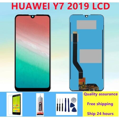 For Huawei Y7 2019 LCD Display Touch Screen With Frame For Y7 Prime 2019 DUB-LX3 DUB-L23 DUB-LX1 lcd