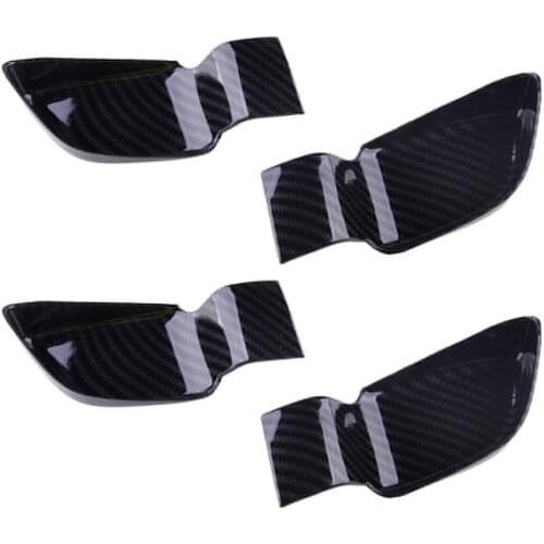 DWCX 4pcs/set Carbon Fiber Look ABS Inner Door Pull Handle Bowl Cover Trim Fit For Hyundai Sonata 10th 2020 2021