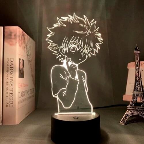3D LED Hunter X Hunter Anime Nightlight Remote Control Atmosphere Kawaii Decoration Bedroom Banana Fish Tokyo Ghoul Kids Gift