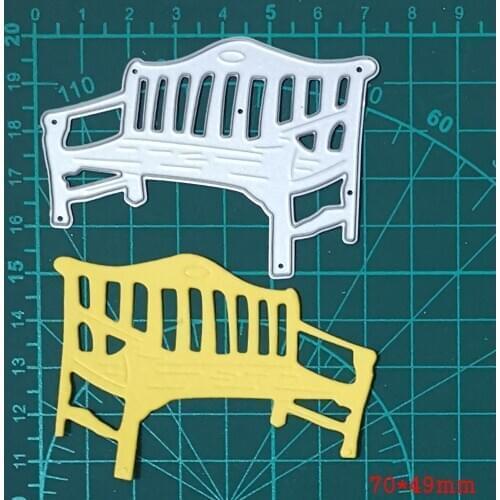 Park Bench / Chair Christmas Metal Cutting Dies For Stamps Scrapbooking Stencils DIY Paper Album Cards Decor Embossing 2020 New