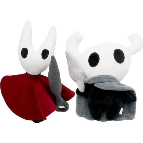 Game Hollow Knight Toy Figure Ghost Plush Stuffed Animals 12" Doll Xmas Anime Cartoon Kids Birthday Gift Wedding Bouquet