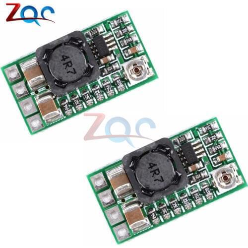 2Pcs Mini DC-DC 12-24V To 5V 3A Step Down Power Supply Module Voltage Buck Converter Adjustable 97.5% 1.8V 2.5V 3.3V 5V 9V 12V