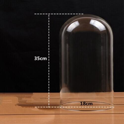 18*35cm Transparent Glass Dome Home Decoration Diameter=18cm Height=35cm Glass Cover Vase DIY Friend Gift Wedding Decoration