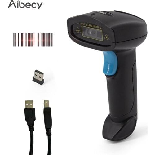 Aibecy Barcode Scanner Handheld USB Wired Bar Code Reader Manual Trigger/Auto Continuous Scanning Support Windows Android Mac