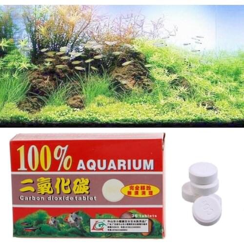New 1 Box 36pcs Aquarium CO2 Carbon Dioxide Tablets For Plants Aquarium Fish Tank Diffuser Plant Aquario Accessory