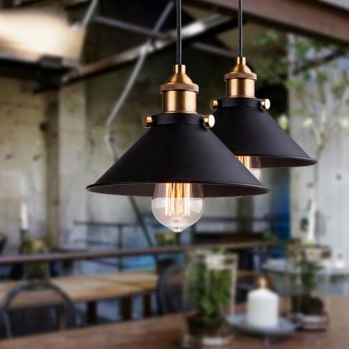 ANTINIYA vintage industrial pendant light nordic retro lights iron lampshade loft edison lamp metal cage dining room Countryside