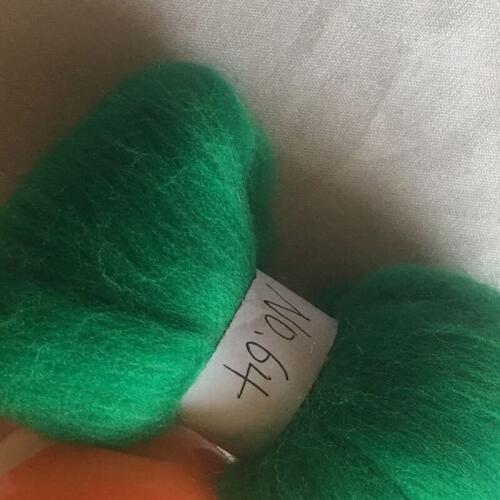 WFPFBEC 70s Australia COMBED 100% WOOL fiber merino diy wool for neddles felting 50g 100g 200g 300g 500g 1000g NO.64