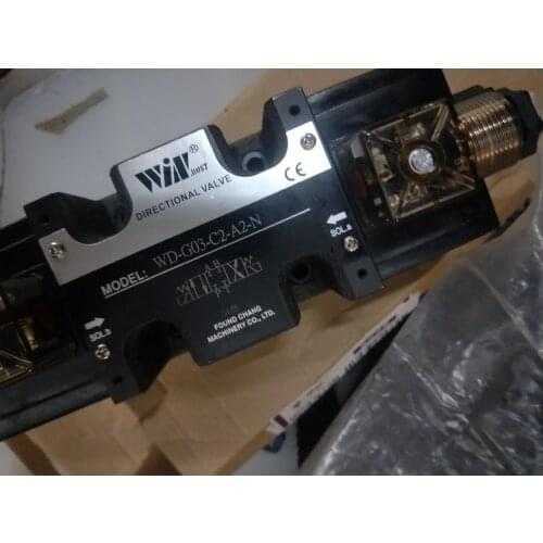 Win Hydraulic solenoid valve DIRECTIONAL VALVE MODEL WD-G03-C2-A2-N FOUND CHANa MACHINERY CO LTD
