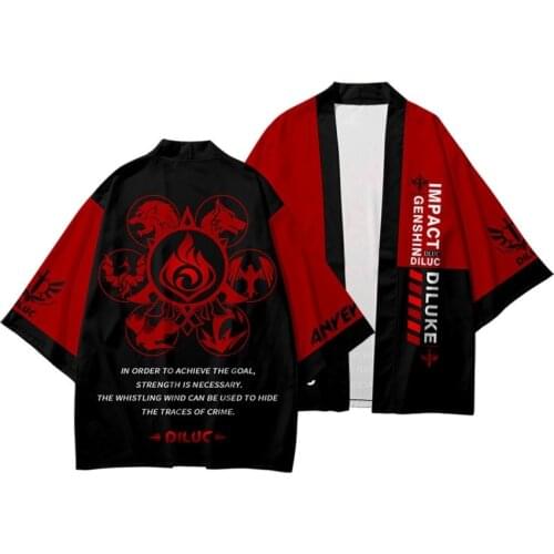 Genshin Impact 3D Printing Japanese Kimono Haori Yukata Cosplay Women/Men Fashion Summer Short Sleeve Kimono Shirts Streetwear