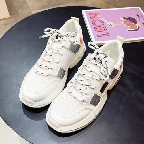 2020 Female Platform Increased Chaussure Femme Sneakers Footwears Mesh Women Wedges high heel casual Shoes zapatos mujer U21-17