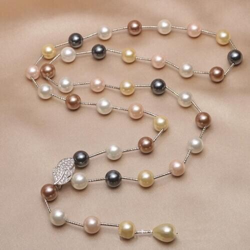 Fashion Elegant Long Necklace For Women New Year Gift High Quality Shell Imitation Pearl Necklace Jewelry Wholesale Dropshiping