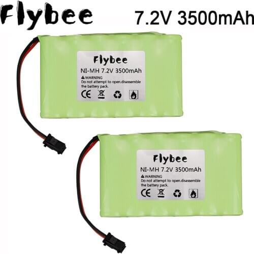 1/5pcs 7.2V NIMH Battery upgrade 3500mah Battery For Rc Toy Cars rc truck Boats Guns Ni-MH AA 3000mah 7.2v Rechargeable Battery