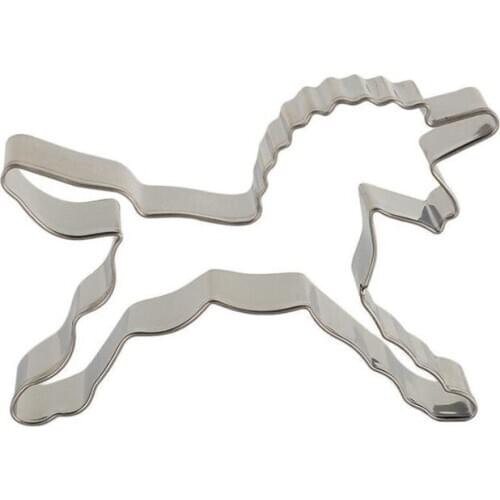 1Pcs Unicorn Head Cookie Cutter Stainless Steel Fondant Cutter Baking Cookie Mold Biscuit Mould Cake Decorating Tools