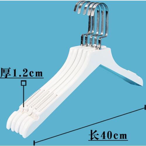 10pcs/lot 40cm wood hanger white adult hangers