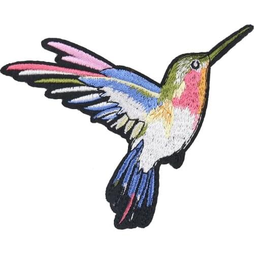 2PCS Large Magpie Animal Patches Embroidery Applique for Clothing Dress Backpacks Iron on Fabric Badge DIY Apparel Accessories