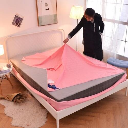 2021 Quilted Mattress Cover Cotton Soft Fiber Mattress Topper Pad Solid Color Twin Queen King Bed Bugs Protector Anti Dust Mite