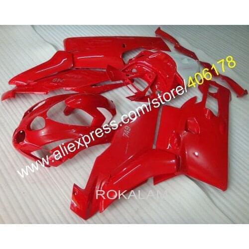 999s 749s 03 04 Motorcycle Parts For Ducati 999 749 2003 2004 Full Red Race Fairings (Injection Molding)