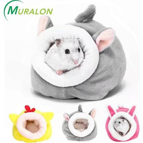 Hamster House Guinea Pig Accessories Hamster Cotton House Small Animal Nest Winter Warm For Rodent/Guinea Pig/Rat/Hedgehog Hams