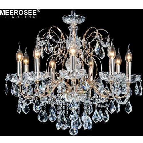 European Fashion Vintage Chandelier lamp 9 Arms Candle Lights Lighting Fixtures Iron Home Lighting E14 E12 Modern Chandeliers
