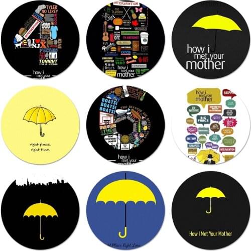 How i met your mother himym Icons Pins Badge Decoration Brooches Metal Badges For Clothes Backpack Decoration 58mm