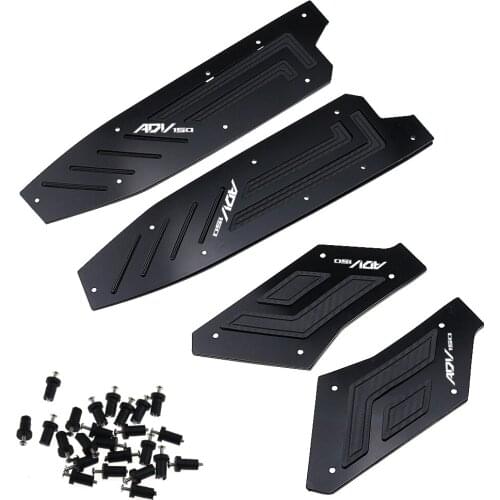 Motorcycle accessories For ADV150 adv150 2017-2019 Front and Rear Footrest CNC Aluminum Alloy Footrest Step Footpad