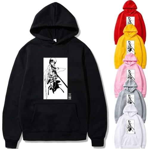 Attack On Titan Hoodie Men Women Long Sleeve Tops Sweatshirts Unisex
