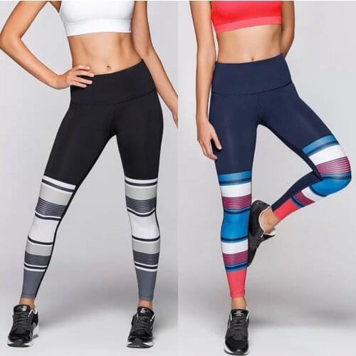 Yingyan yoga clothing printing pants sports running quick-drying pants high quality elastic tight pants lulu fitness yoga pants
