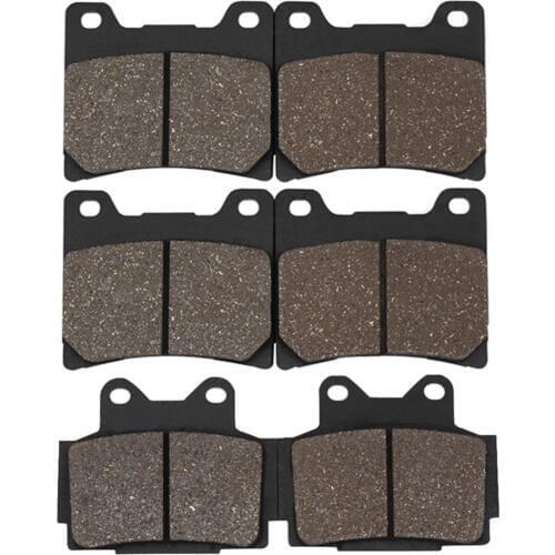 Cyleto Motorcycle Front and Rear Brake Pads for Yamaha FZ400 FZ 400 N 1985 FZR400 FZR 400 Genesis 1986 FZ600 FZ 600 87-88