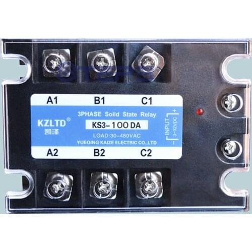 Three-phase solid state relay 100A DC to AC 380V explosion-proof non-contact contactor relay