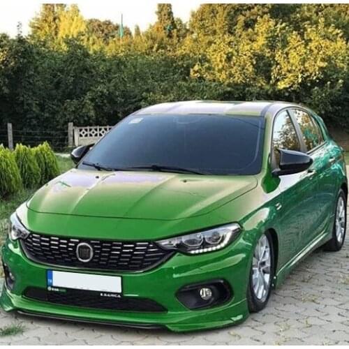 For Fiat Tipo Batman Mirror Cover Fiat Tipo 2015 2016 2017 2018 2019 2020 2021 Piano Black 2 Pcs. Right-Left