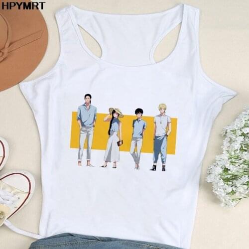 Banana Fish Funny Cartoon Japanese Anime Tank Tops Women Kawaii Harajuku Summer Vest Cute Graphic Manga Top Tees Female Clothing