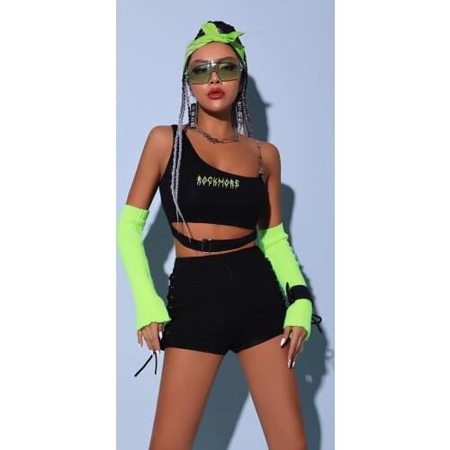 Women Sexy BlackSuit Jazz & Hip-Hop Dance Costume Nightclub Party Performance Wear Singers Performance Costumes Pole dance