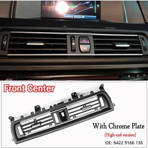 2 Styles Front Console Grill Dash AC Air Conditioner Vent For BMW F10 F11 F18 520i 523i 525i 528i 535i