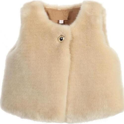 2018 Baby Autumn Winter Vest Waistcoat Childrens Fur Vest Boys Girls Imitation Fur Coat Kids Faux Fur Fabric Clothes Fur Vest