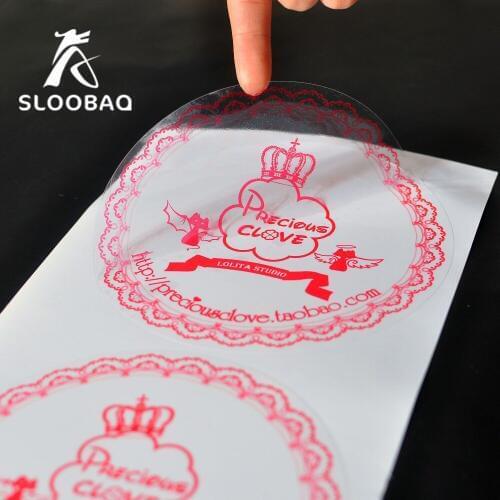 Free shipping custom printed logo paper adhesive sticker label / customized paper sticker