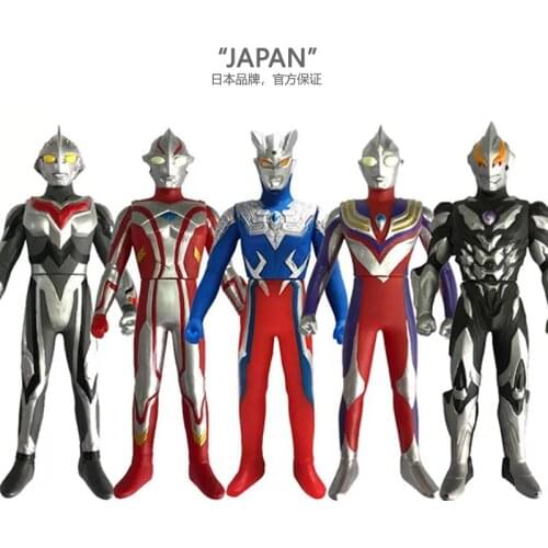 BANDAI Ultraman Big Soft Glue Series Zero Tiga Mebius Nexus Figure Scenery Hand-made Finished Product