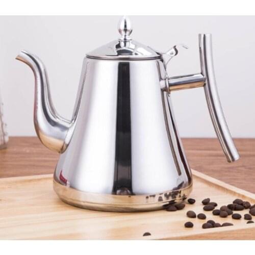 1L/1.5L/2L Stainless Steel Water Kettle Teapot With Filter Hotel Tea Pot Creative Induction Cooker Coffee Maker Kitchen Tools