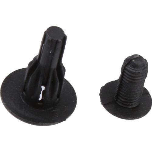Black Push Type Fastener Retainer Clip For Honda 90505 SM4-003 Pack Of 30
