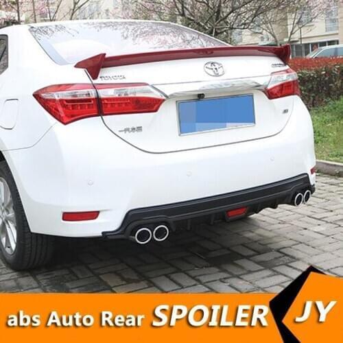 For Toyota Corolla ABS Rear Bumper Diffuser Bumpers Protector For 2014-2017 Corolla Body kit bumper rear lip rear spoiler