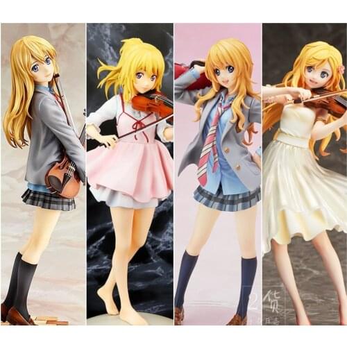 Action figure Your lie in april Kaori Miyazono Cartoon Doll PVC Box-Packed Japanese Figurine World Anime