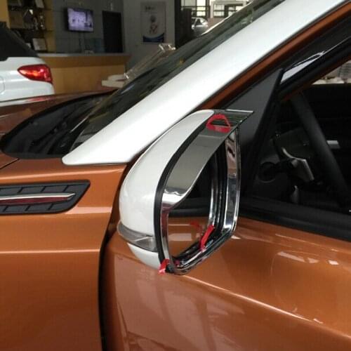 For Suzuki Vitara Escudo 2015 2016 2017 ABS Chrome Auto Side Door Rearview Mirror Sun Rain Visor Cover Shiny Decal Frame