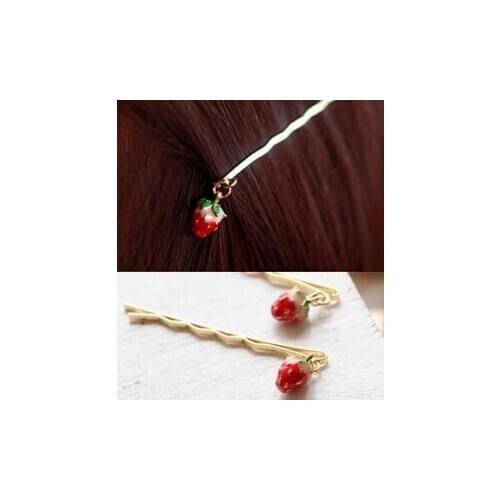 Korean Version Of The New Cute Cat Cherry Animals Fox Rabbit Pendant Side Folder Bangs Clip Hairpin Girls Jewelry Wholesale