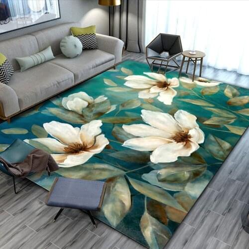 Creative 3D Flowers Carpets for Living Room Bedroom Rug Nordic Corridor Doormat Kitchen Stairs Carpet Anti-skid Home Hallway Mat