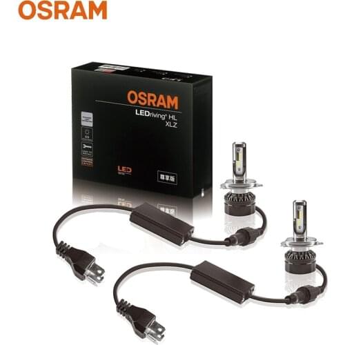 Osram LED H4 12V 25W HL XLZ Pro Car Headlight Hi/lo Beam 6000K Cool White Original Genuine Bulb Brightness Increase +50%(2 pcs)