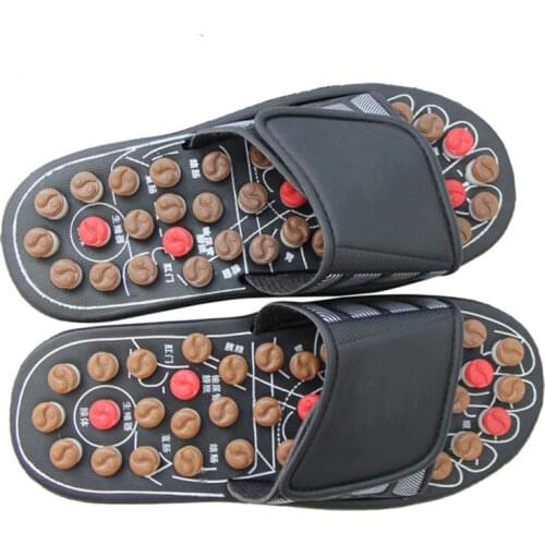 Massage Slippers Chinese Acupressure Therapy Medical Rotating Foot Slides Summer Indoor Slippers Unisex Non Slip