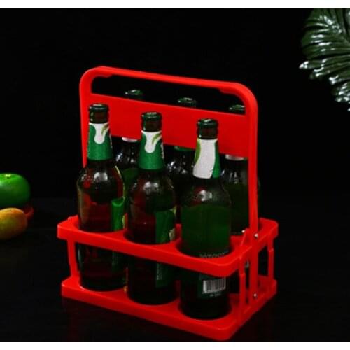 Reusable 6 Pack Beer Bottle Carrier Drink Caddy Holder Holding Container Durable Foldable Bar Liqueur Wine Beer Rack Basket Cup